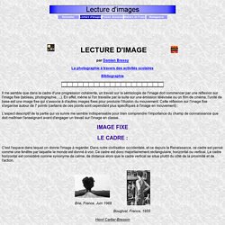 Lecture d'images