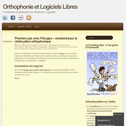 Orthophonie et Logiciels Libres