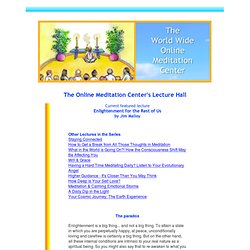Lecture Hall, Worldwide Online Meditation Center