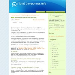 Nombre de lectures sur Dotclear 2 - [Tuto] Computings.info