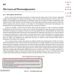 Chapter 44: The Laws of Thermodynamics