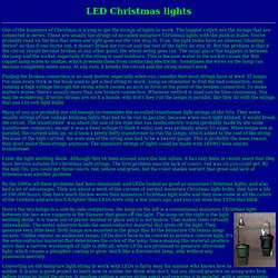 LED Christmas lights