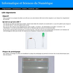 LED clignotante - Projet Arduino