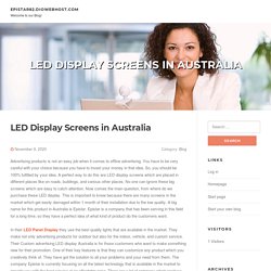 LED Display Screens in Australia