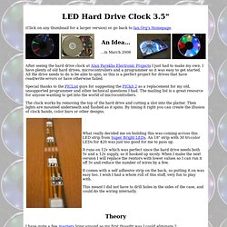 LED Hard Drive Clock 3.5"