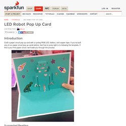 LED Robot Pop Up Card