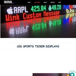 LED Sports Ticker, LED Sports Ticker Display, LED Sports Ticker Sign