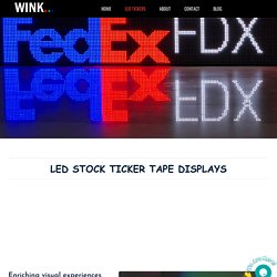LED Stock Ticker, LED Stock Ticker Display, LED Stock Ticker Sign