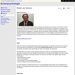 leerpsychologie - Robert Jan Simons