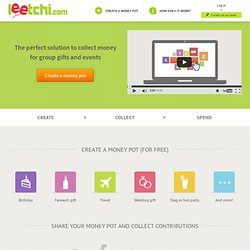 Leetchi.com - group gifts and events, online money pots