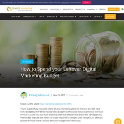 How to Spend your Leftover Digital Marketing Budget