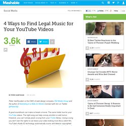 4 Ways to Find Legal Music for Your YouTube Videos
