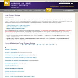 Legal Research Guides