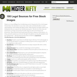 100 Legal Sources for Free Stock Images