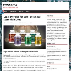 Legal Steroids for Sale- Best Legal Steroids in 2019 - Proscience