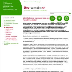 La légalisation - Stop-Cannabis.ch - Une aide pour l'arrêt de la consomation du cannabis
