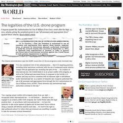 The legalities of the U.S. drone program