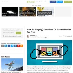 How To (Legally) Download Or Stream Movies For Free