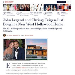 John Legend & Chrissy Teigen West Hollywood Home in Photos