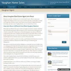 Legend John Rossi - Real Estate & Home Agent in Vaughan Ontario