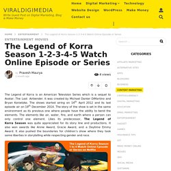 The Legend of Korra Season 1-2-3-4-5 Watch Online Episode or Series