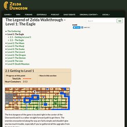 The Legend of Zelda Walkthrough - Level 1: The Eagle - Zelda Dungeon