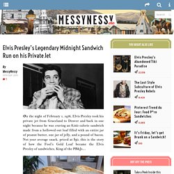 Elvis Presley’s Legendary Midnight Sandwich Run on his Private Jet