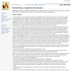 Barbe-Bleue, légende d'Auvergne - Wikicontes