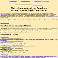 Navajo Legends (Folklore, Myths, and Traditional Indian Stories)