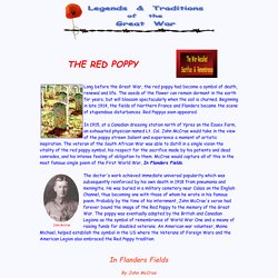 The Legends and Traditions of the Great War: The Red Poppy