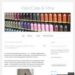 free leggings pattern « FabriCate & Mira