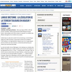 Langue bretonne : la législation de la Terreur toujours en vigueur ? 