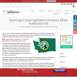 Washington state legislators introduce NDAA nullification bill