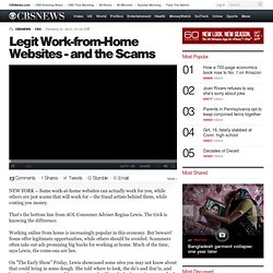 Legit Work-from-Home Websites - and the Scams