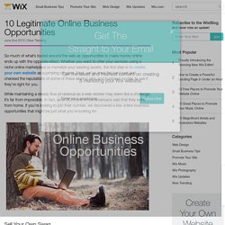 10 Legitimate Online Business Opportunities
