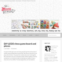 DIY LEGO chess game board and pieces