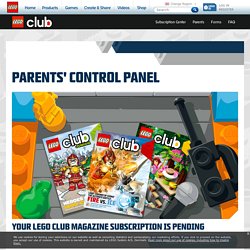 LEGO.com LEGO Club Welcome