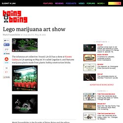 Lego marijuana art show