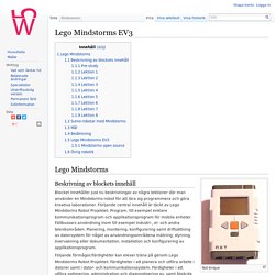 Lego Mindstorms EV3 - Wikiskola