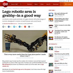 Lego robotic arm is grabby