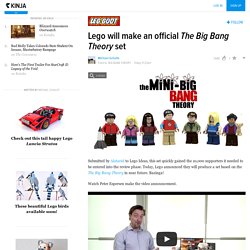 Lego will make an official The Big Bang Theory set