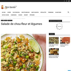 Salade de chou-fleur et légumes - Recette Weight Watchers
