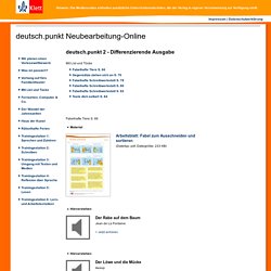 Ernst Klett Verlag - - Lehrwerk Online - deutsch.punkt Neubearbeitung-Online - Schulbücher, Lehrmaterialien und Lernmaterialien