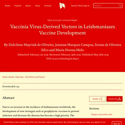 INTECH 16/05/19 Vaccinia Virus-Derived Vectors in Leishmaniases Vaccine Development