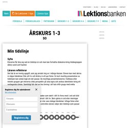 Min tidslinje - Lektionsbanken.se - Lärare inspirerar lärare
