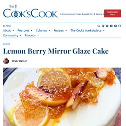 Lemon Berry Mirror Glaze Cake