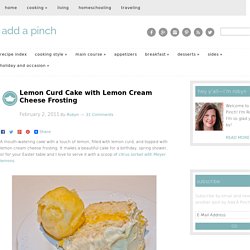 Lemon Curd Cake with Lemon Cream Cheese Frosting