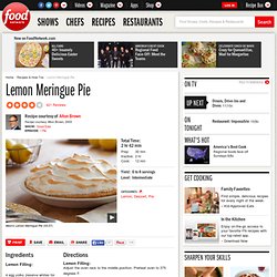 Lemon Meringue Pie Recipe : Alton Brown