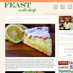 Lemon Olive Oil Cake with Zesty Lemon Rosemary Glaze