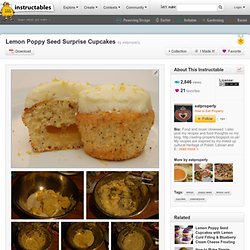 Lemon Poppy Seed Surprise Cupcakes